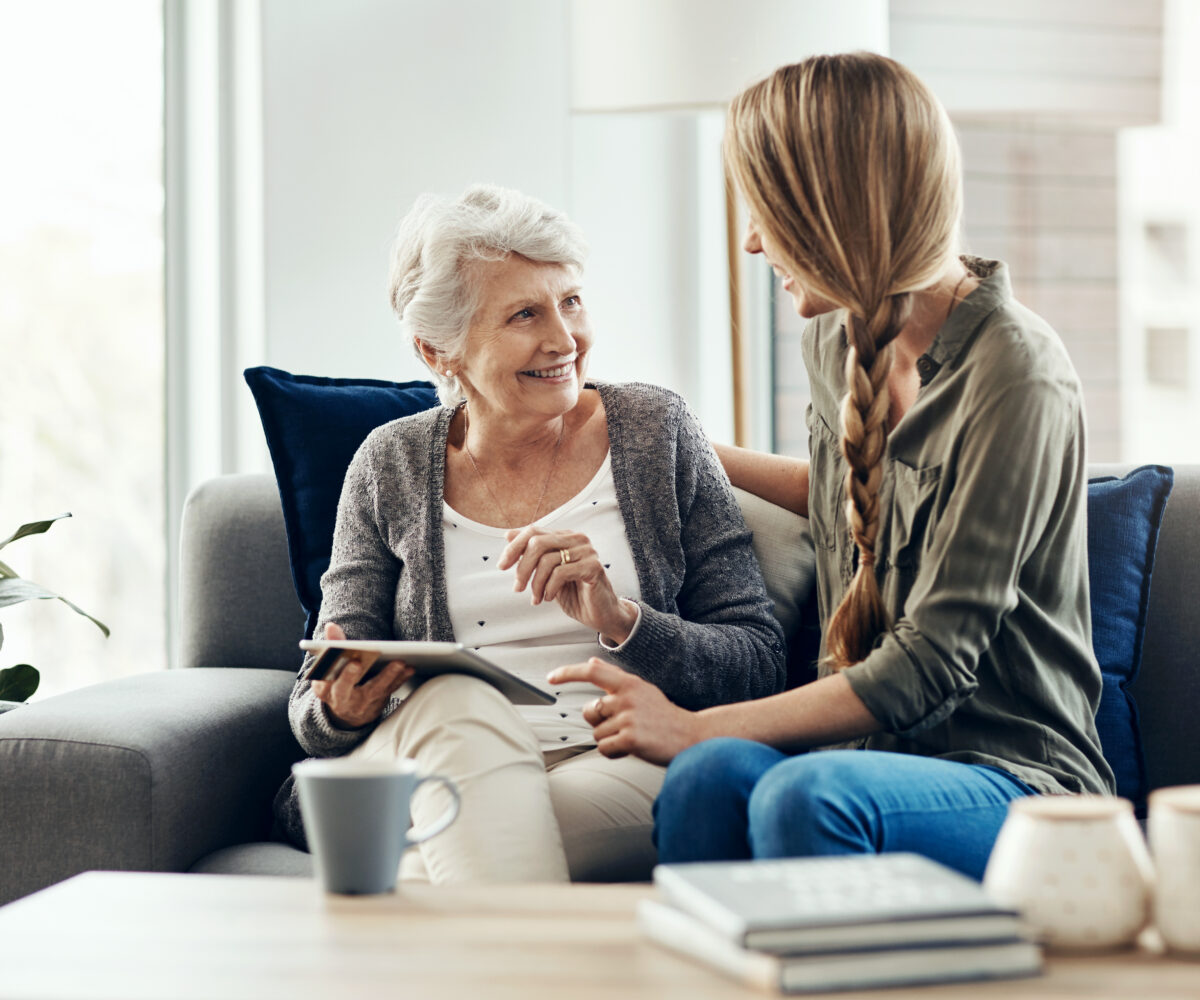 senior living near me tour with adult daughter helping parent choose community